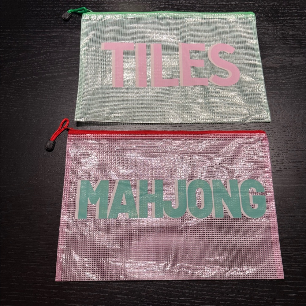 Set of 2 Mahjong Tile Bags
